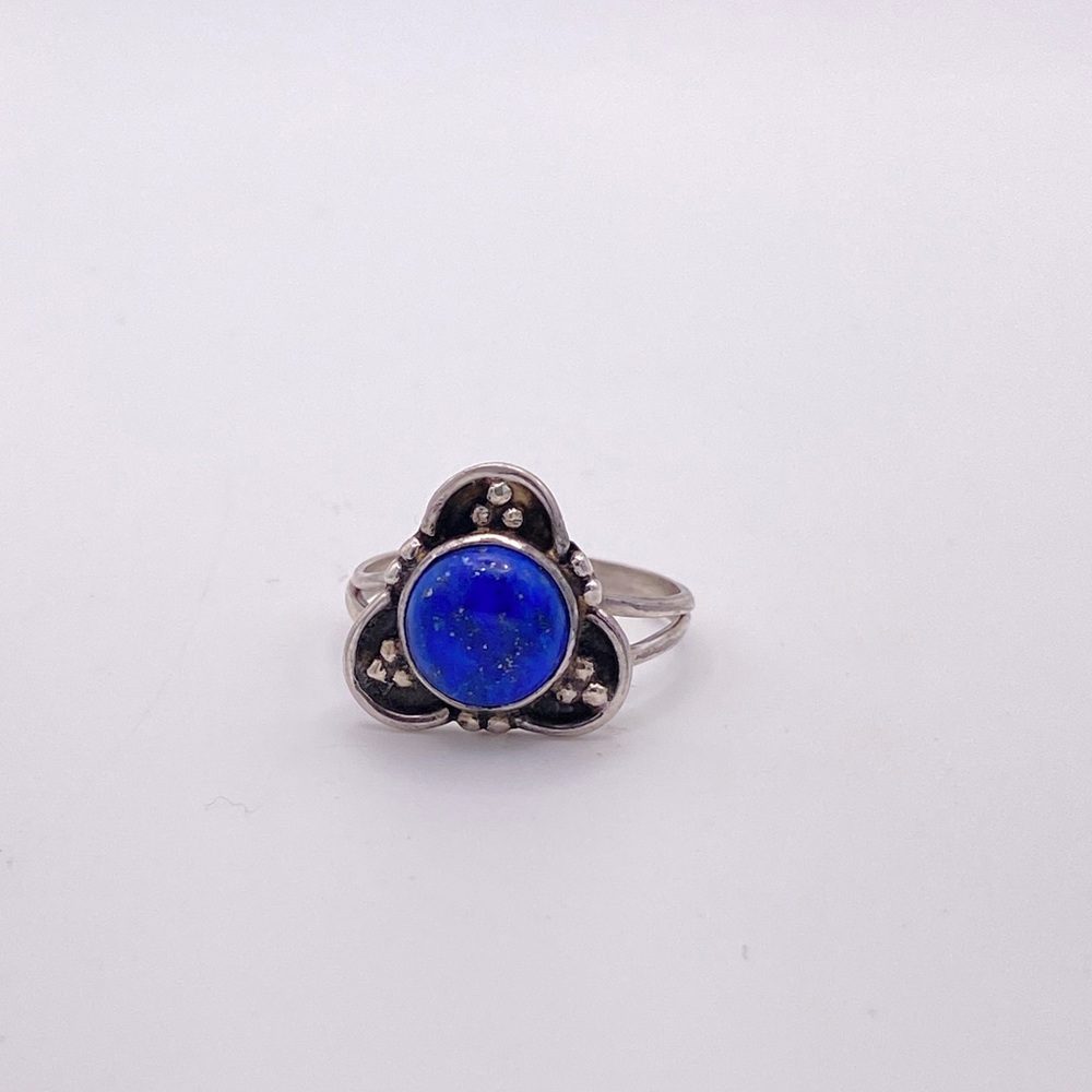 Artisan Lapis Lazuli Ring; 925 Sterling Silver; Size 6